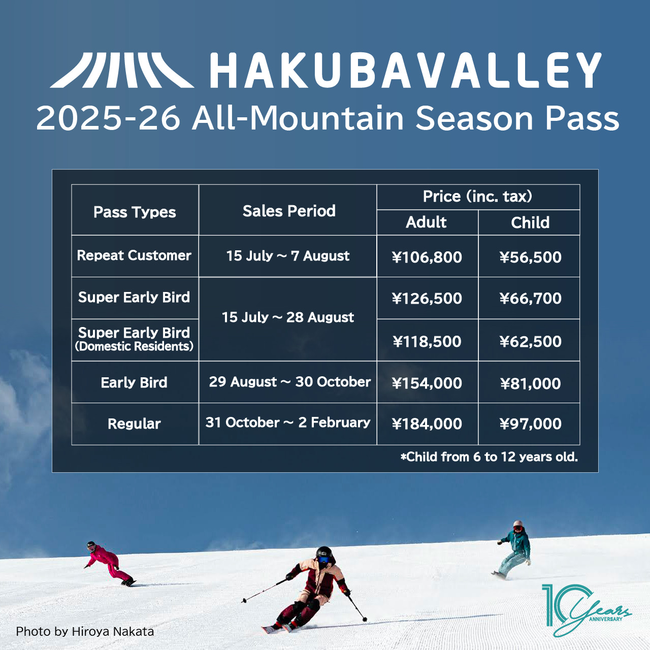2025-26 Hakuba Valley All-Mountain Season Passes go on sale
